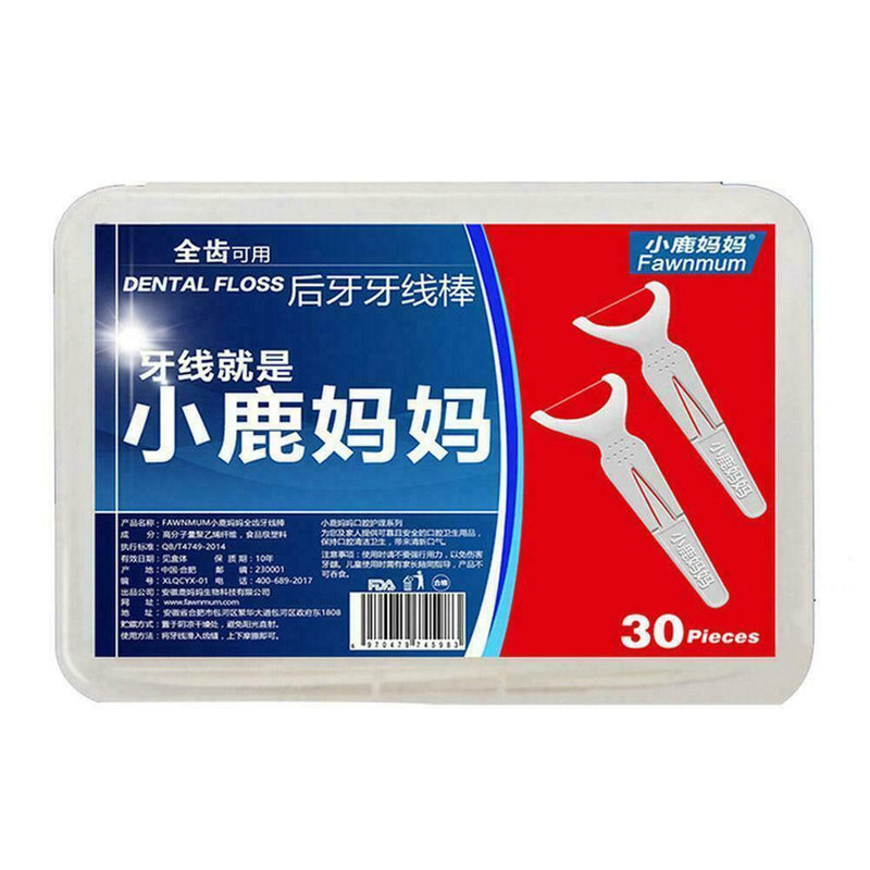Hot 30x/box Sticks Health Tooth Clean Picks Dental D Flosser R8G5 Toothpic J4O8