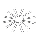 100pcs Black Waved U-Shaped Hair Bobby Pins Women Metal Hair Styling Clips