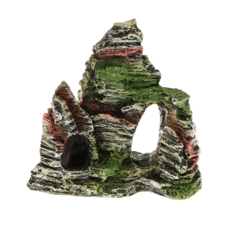 Aquarium Mountain Rockery Hiding Cave   Tank Decoration Ornament View