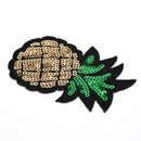 pineapple Sequins Embroidery Iron sew on patch applique DIY clothing 4.6*8cm M&O