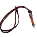 Unique Creative Arrow Pendant Unisex Retro Long Chain Leather Rope Necklace ME