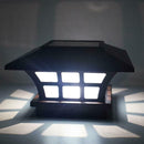 Solar LED Pillar Lamp Waterproof Intelligent Light Control for Garden Yard