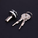 Shop Cabinet Display Case Showcase Sliding Glass Door Zinc Alloy Lock+2 Key