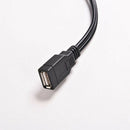 USB 2.0 A Male To 2 Dual USB Female Jack Y Splitter Hub Power Cord Adapter RYY5