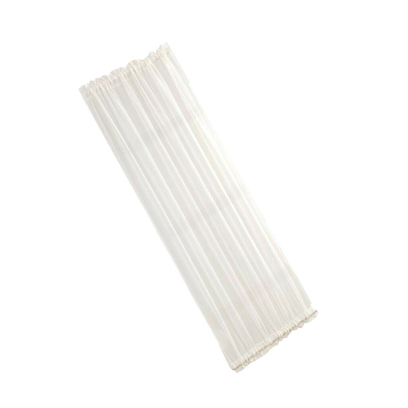 4 Pieces White 25x72 inch Home French Door Curtains Blackout Patio/Sliding