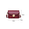 Women Crossbody Bags Leather Fashion Solid Small Shoulder Handbag (Red) A#S