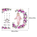 Newborn Baby Blanket Photos Background Photography Monthly Growth Milestone Prop