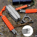 Multi Tool Mini Crank Crowbar Pocket Pry Bar Keychain Survival Scraper Outdoor