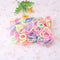 160Pcs Colorful Child Kids Hair Holders Cute Rubber Hair Band Pro Elastics Ropes