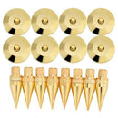 8 Pairs 6 X 36Mm Copper Speaker Spike Isolation Stand + Base Pad Feet Mat S