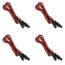4 x SAE to SAE Connector Extension Line 18AWG Solar Battery Harness Cable 6.6Ft