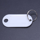 white portable plastic key fob key tag ID labels 20 pieces F1O3