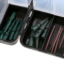 Carp Fishing Weights Tackle Box Safety Cips Tubes Swivels Kits for Hair Rigs
