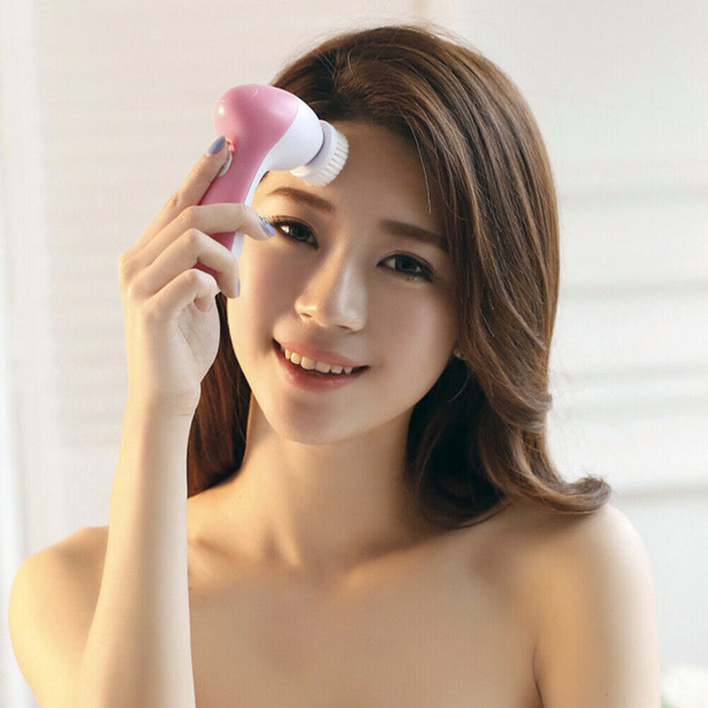 5 in 1 Facial Cleanser Electric Wash Face Machine Beauty Massager Brush