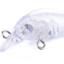 10 x Fishing Rock Bait 4.5CM White Transparent Embryo Body UUP