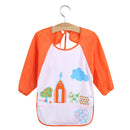 Newborn Baby Toddler Kids Long Sleeve Art Smock Bib Waterproof Apron (Cow) A