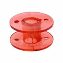 Ideal 25 Empty Bobbins Sewing Machine Spools Colorful Plastic Case Storage Z4B3