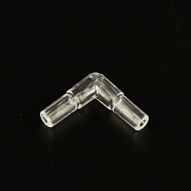 10pcs Clear Elbow Connector Fish Tank Aquarium Air Line Tubing Connector  Z