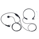 Throat Vibration Mic Speaker w/ PTT Finger Button