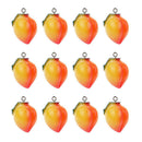 12pcs DIY Peach Pevery Charms Jewelery Making Kids Creative Art Craft Beads