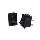 10X 2PIN ON/OFF Rectangle Rocker Switch Car Dashboard Dash Boat SPST 6A/250V Gw