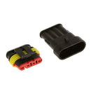 5 Set Kit Seal Waterproof Electrical Connector Plug 4 Pins for Car Auto