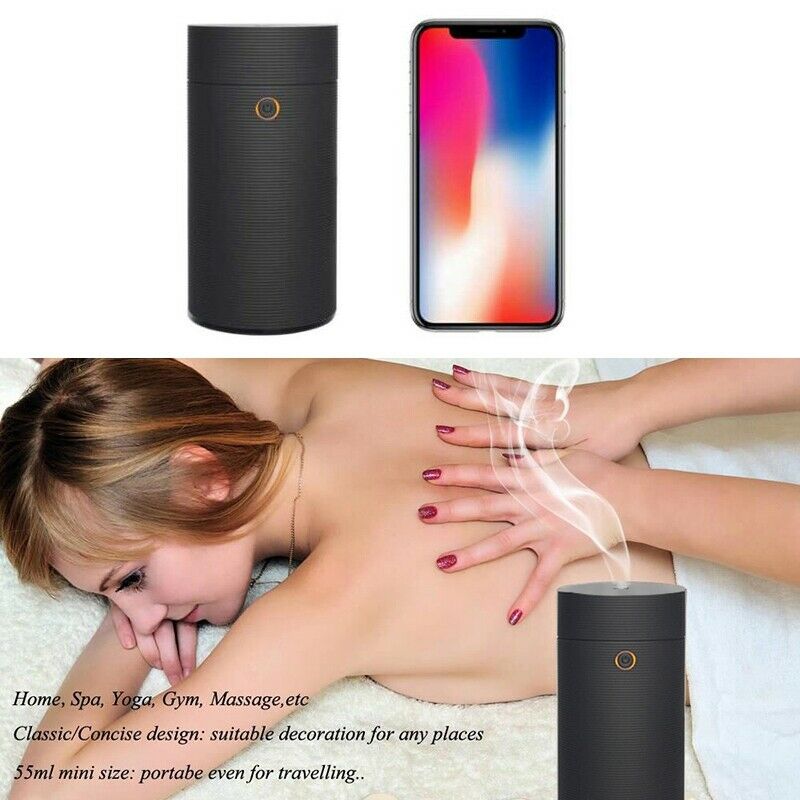 Car Humidifier Mini Diffusers Car Air Purifier Aroma Usb Mist Fogger 55Ml W B1R6