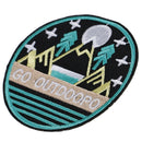 Go Outdoors Hiking Patch Embroidered Patches for Jackets Mountain Hiking badge U