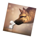 DIY 5D Diamond Painting Embroidery German Shepherd Kiss Dog Cross Stitch Kit