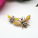 Classics Double Bees Shirt Brooch Novelty Suit And Vest Pin