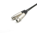Seismic Audio - 3 Foot Dual XLR Female to Dual RCA Male Patch CableSeismic Audio