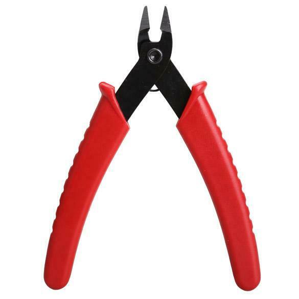 Mini 5 Inch Electrical Crimping Plier Snip Cutter Hand Tool Red Handle A