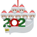 Christmas Birthdays Party Decoration Family Social Distancing Ornament (2)