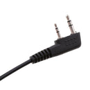 LED PTT Handsfree Air Tube Headset Earphone Mic For 2Pin Radio Walkie Talkie