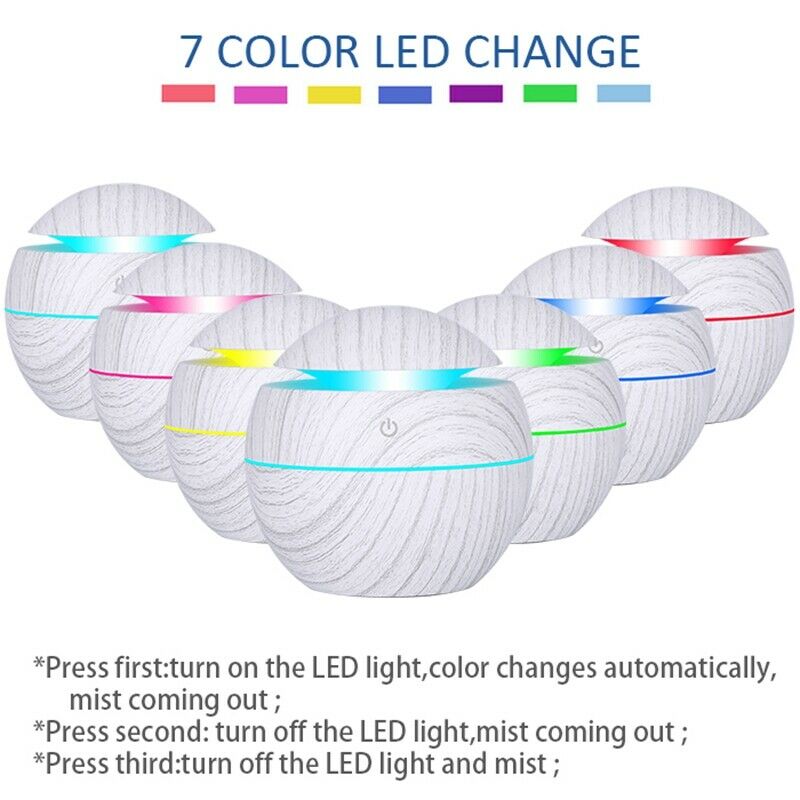 New 130Ml Mini Electric Air Humidifier Usb Charge Aroma Diffuser Ultrasonic N4Q7