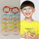 Novelty Flexible Soft Glasses Silly Drinking Straw Funny Party For Kids Gla B9B2