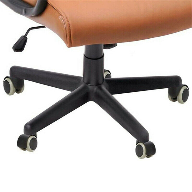 Soft PU Casters Wheels For Office Chair Hardwood Heavy Duty Replacement Set FT