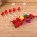 5pcs Funny Pet Cat Toys Feather Bottom Sucker Cat Kitten Playing Toys
