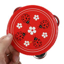 Educational Cartoon Musical Tambourine Beat Instrument Hand Drum Baby Toys