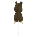 Plush Squeaky Dog Molar Bite Chew Toys Animal Puppy Soft Playing (Brown) A