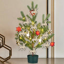 10pcs/bag DIY Wooden Clip Christmas Tree Pendant Handmade Pendant Gifts (D) A
