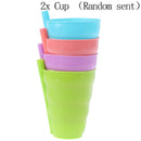 2 x Children Sip a Cup Tumblers with Built in Straw Plastic Sippy CupTOsp