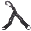 Outdoor Webbing Backpack Clips Nylon Ribbon Buckle D-Type Hanging Ring Keych BX