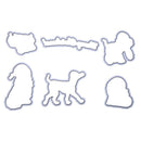 Silicone Clear Rubber Stamp+Metal Cutting Dies Stencil Frame Scrapbook DIY