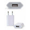 European USB plug Euro Europe EU 2 Pin 1A Fast USB Wall Plug Charger White.