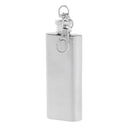 Small 2oz Flask Stainless Steel, Mini Hip Flask Keyring Key Chain, Gift for