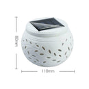 LED Ceramic Stone Solar Powered Light Table Garden Lamp Outdoor Ceramics G7V8