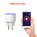 WiFi Smart Plug Wall Socket Remote Control For Alexa Google Home LED MonitorBX