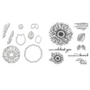 Sunflower Metal Cutting Dies Stamp for DIY Scrapbook Embossing Craft (C) A