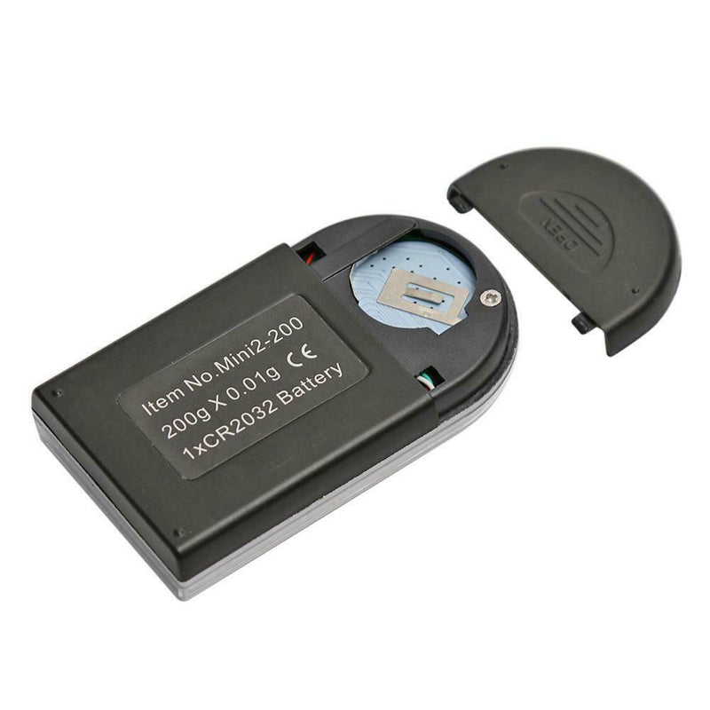200g/0.01g High Precision Mini LCD Digital Electronic Jewelry Scale (Black)